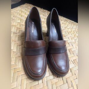 Naturalizer Dark Brown Leather Loafers